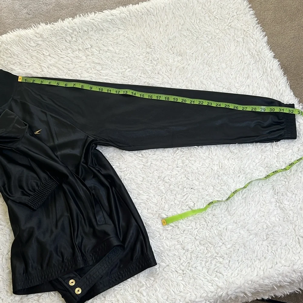 Reebok Black Gold Snap Jacket Track Basketball Sporty Mens Size Large - Picture 12 of 12